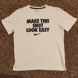 Nike Men's White Graphic T-Shirt